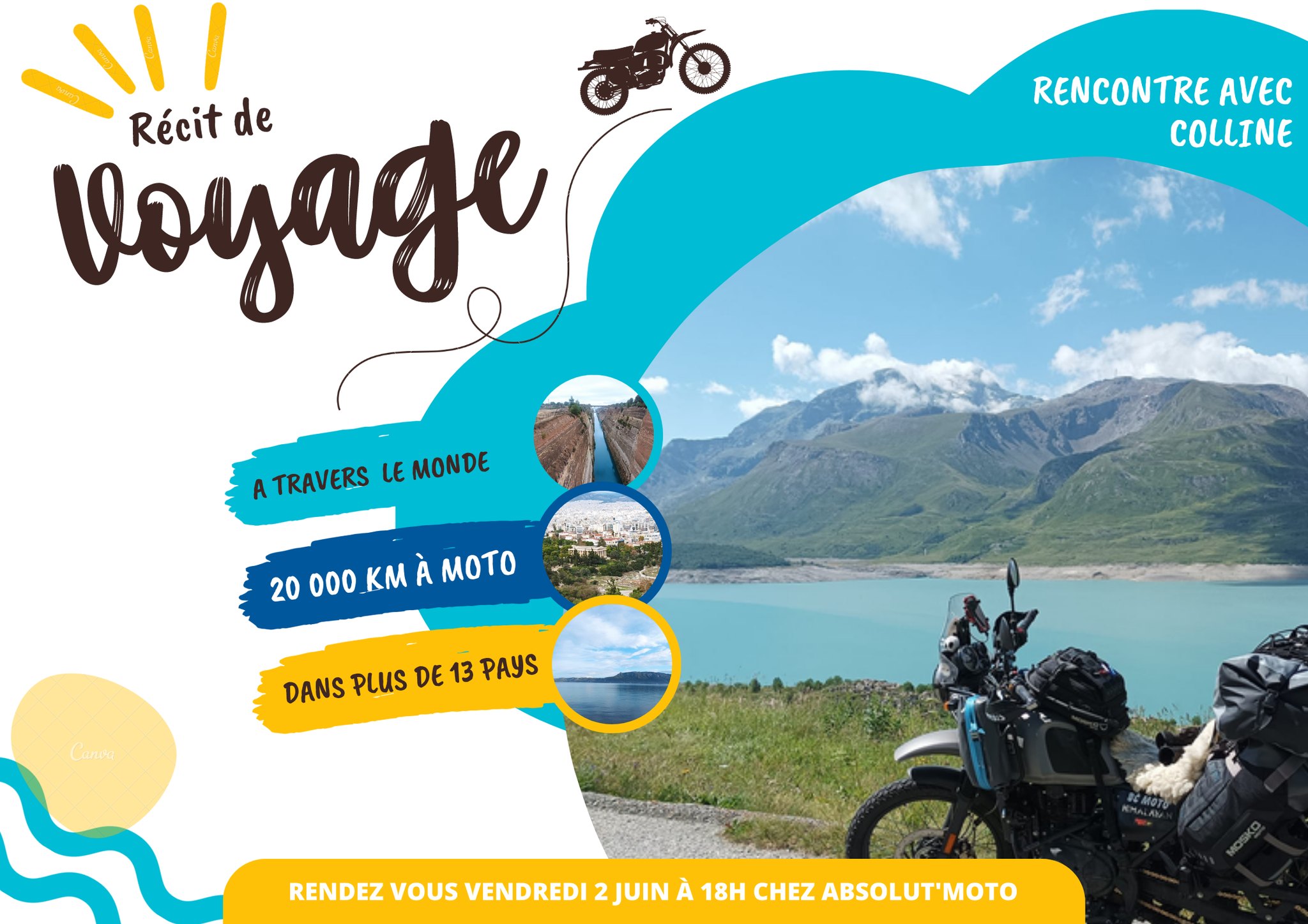 Récit de voyage de Colline !